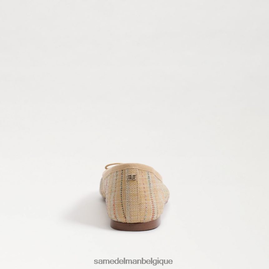 ballerines felicia luxe Sam Edelman femmes raphia multi naturel JZ0XZ0281 chaussure