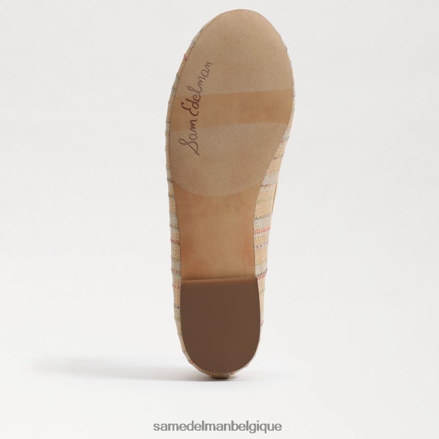 ballerines felicia luxe Sam Edelman femmes raphia multi naturel JZ0XZ0281 chaussure