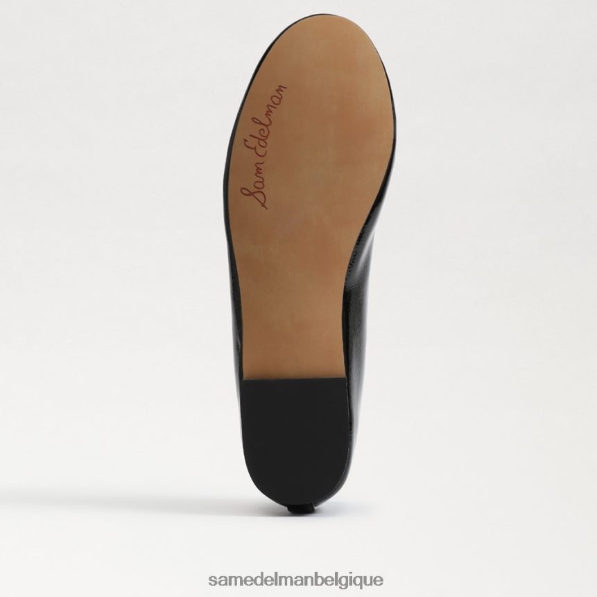 ballerines felicia luxe Sam Edelman femmes vernis noir JZ0XZ0294 chaussure
