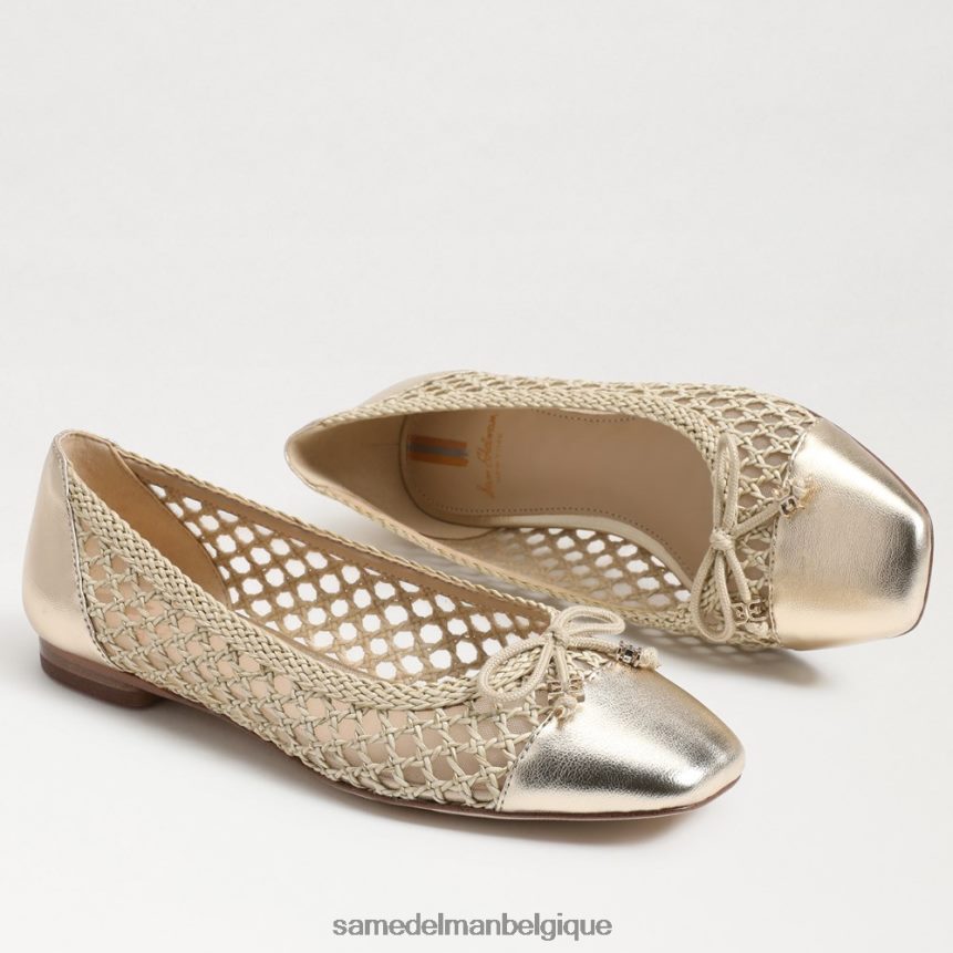 peut ballet plat Sam Edelman femmes blanchi naturel JZ0XZ0372 chaussure