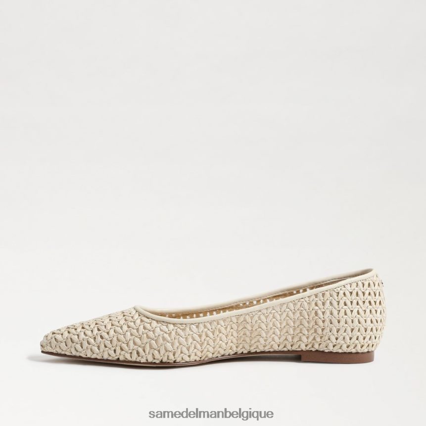 wanda bout pointu plat Sam Edelman femmes Ivoire JZ0XZ0477 chaussure