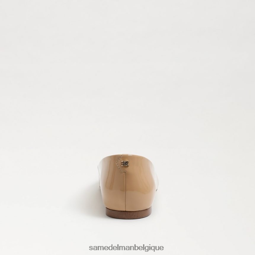 wanda bout pointu plat Sam Edelman femmes brevet de sable doré JZ0XZ0482 chaussure