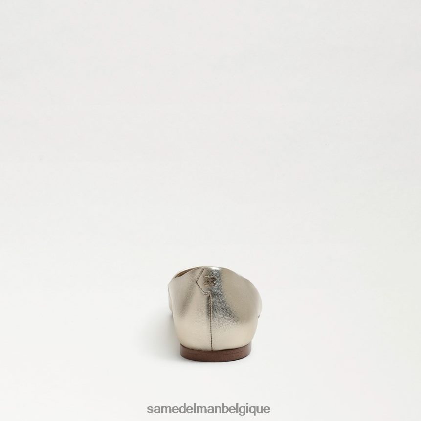 wanda bout pointu plat Sam Edelman femmes cuir doré fondu JZ0XZ0481 chaussure