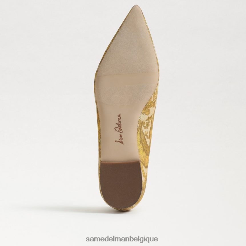 wanda bout pointu plat Sam Edelman femmes curcuma JZ0XZ0476 chaussure