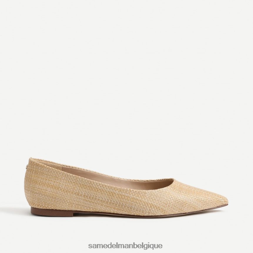 wanda bout pointu plat Sam Edelman femmes hêtre blanchi JZ0XZ0480 chaussure