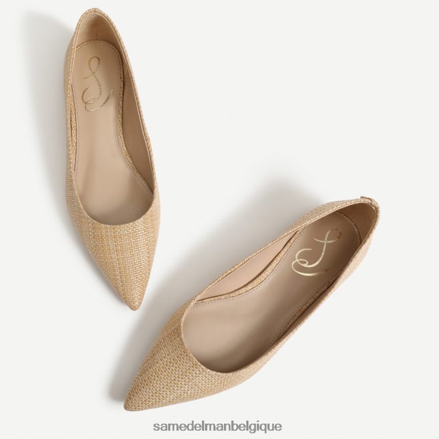 wanda bout pointu plat Sam Edelman femmes hêtre blanchi JZ0XZ0480 chaussure