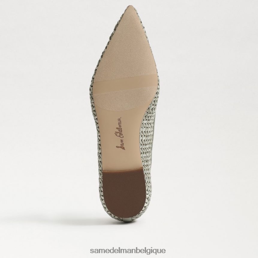 wanda bout pointu plat Sam Edelman femmes sauge poussiéreuse JZ0XZ0479 chaussure
