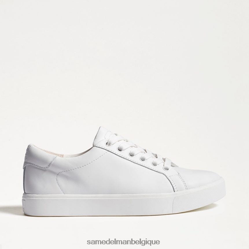 sneaker à lacets en éthyle Sam Edelman femmes cuir blanc JZ0XZ0342 chaussure