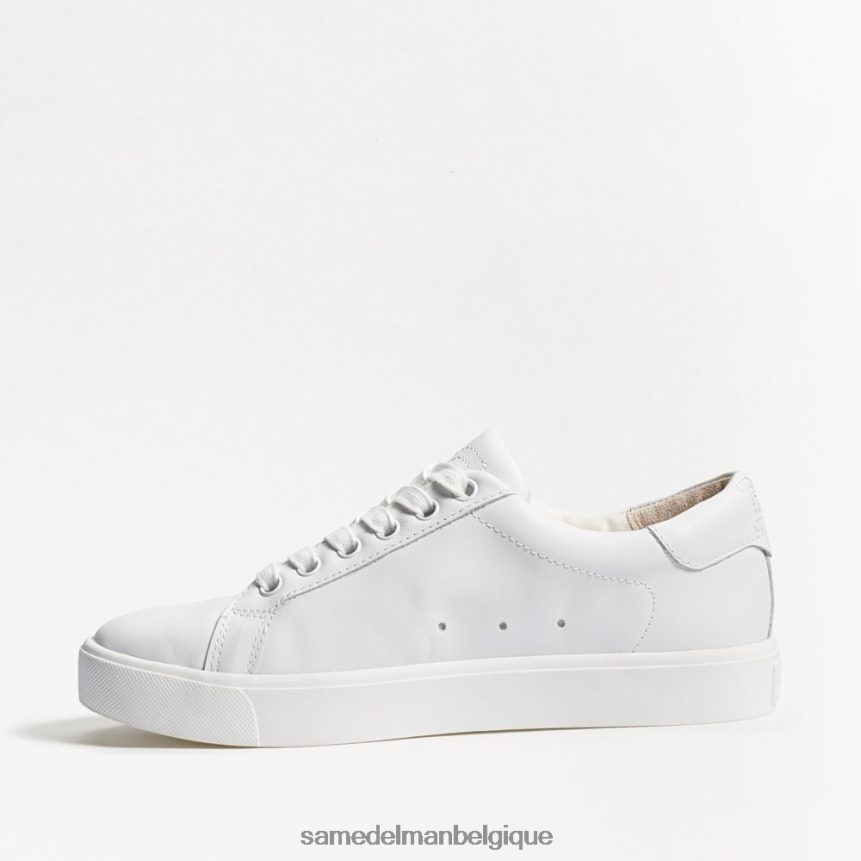 sneaker à lacets en éthyle Sam Edelman femmes cuir blanc JZ0XZ0342 chaussure