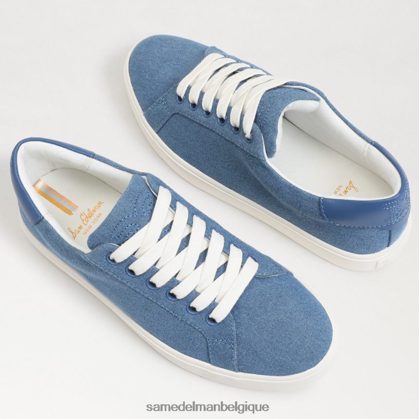sneaker à lacets en éthyle Sam Edelman femmes indigo lavé JZ0XZ0343 chaussure