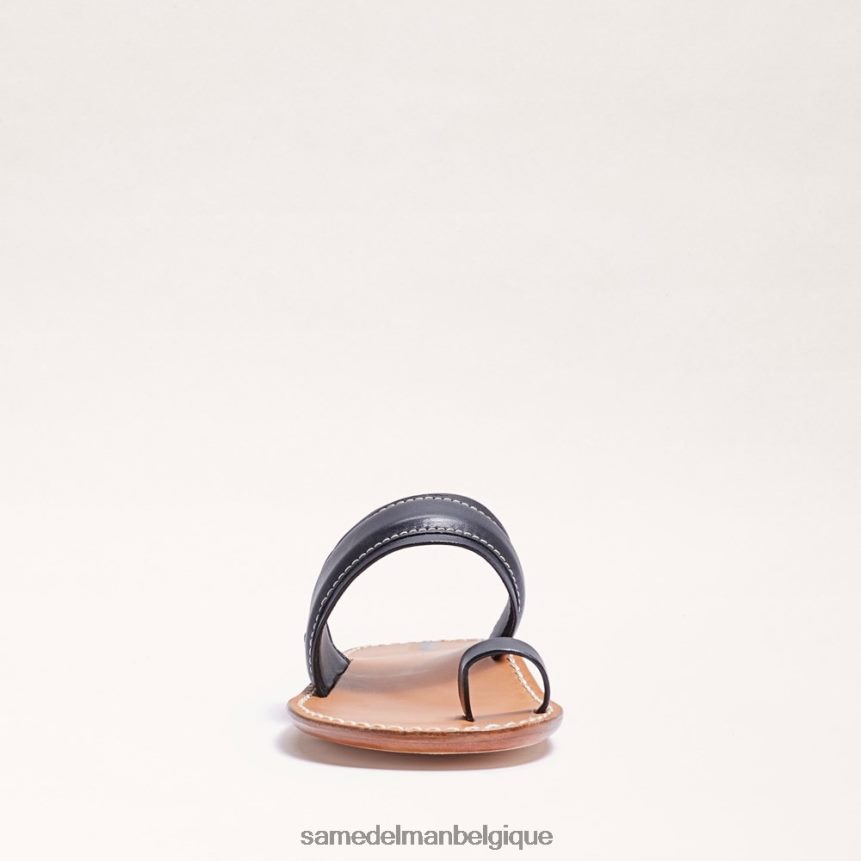 sandale à anneau d'orteil margit Sam Edelman femmes Cuir noir JZ0XZ0258 chaussure