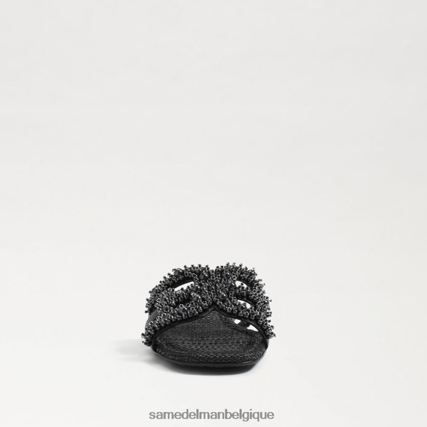 sandale bay perla Sam Edelman femmes Cuir noir JZ0XZ0497 chaussure