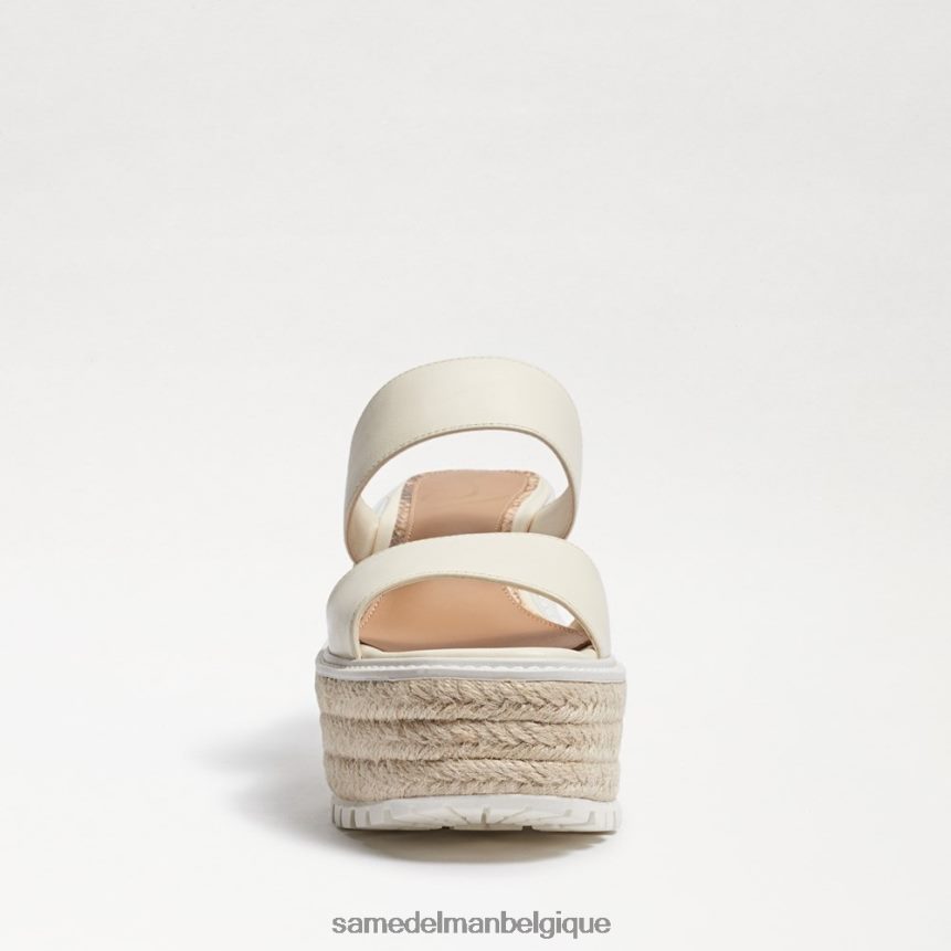 sandale compensée Luca Sam Edelman femmes ivoire moderne JZ0XZ0757 chaussure
