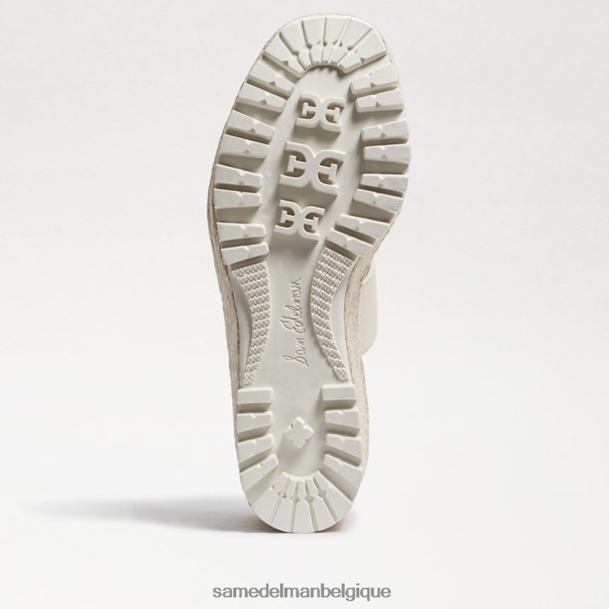 sandale compensée Luca Sam Edelman femmes ivoire moderne JZ0XZ0757 chaussure