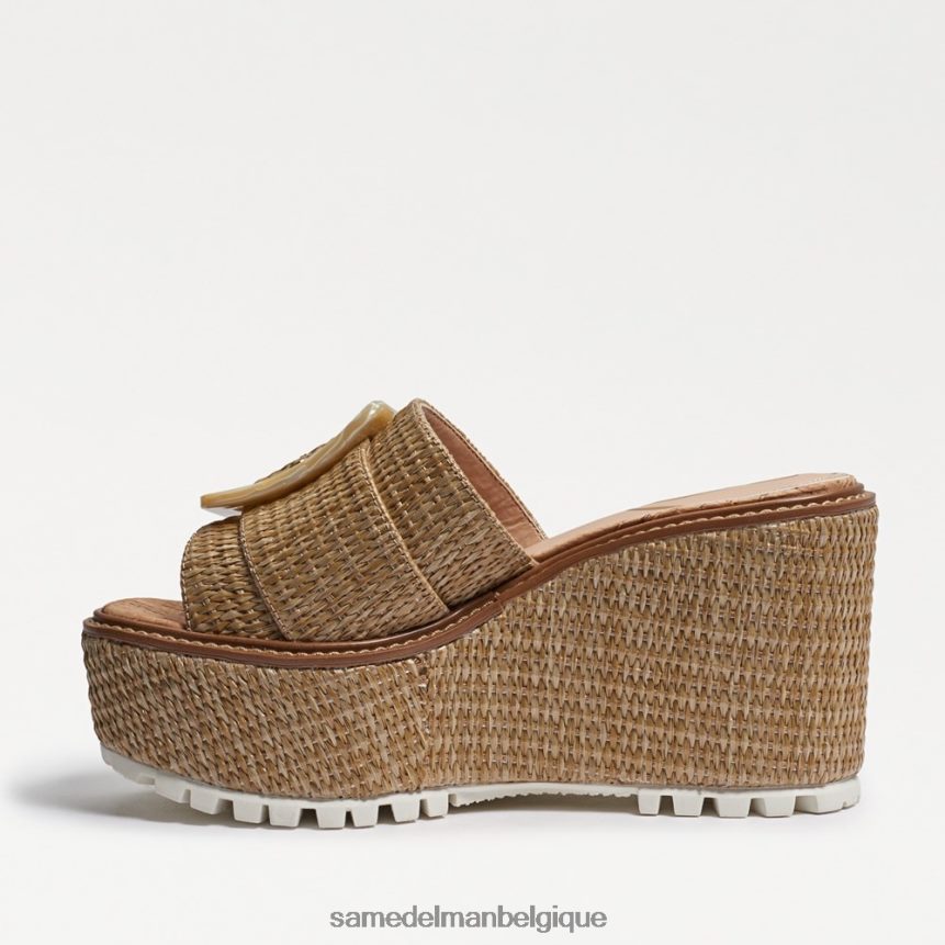 sandale compensée espadrille Livi Sam Edelman femmes foncé naturel JZ0XZ0339 chaussure