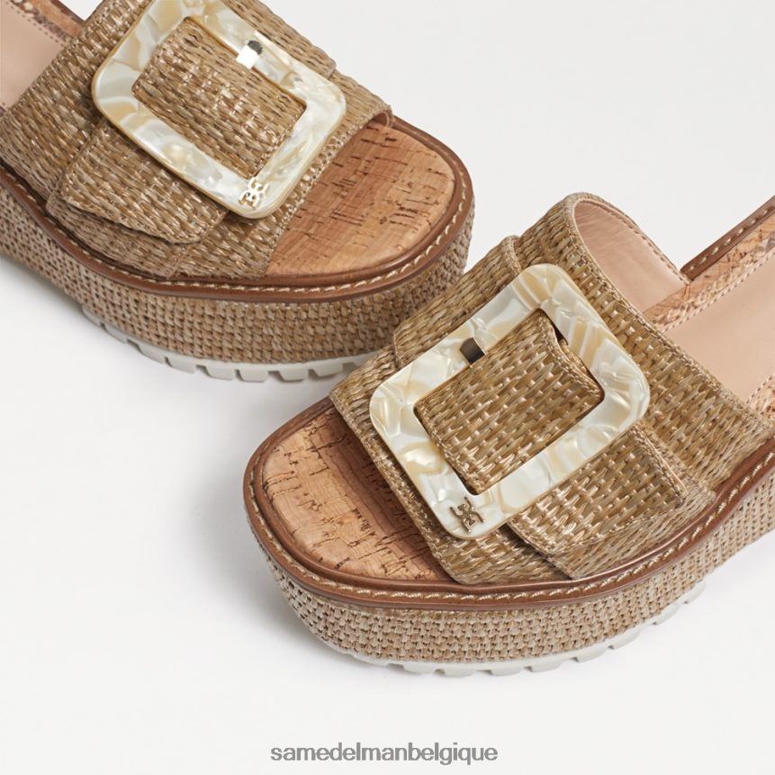 sandale compensée espadrille Livi Sam Edelman femmes foncé naturel JZ0XZ0339 chaussure