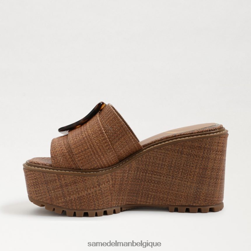 sandale compensée espadrille Livi Sam Edelman femmes tissage cuoio JZ0XZ0340 chaussure
