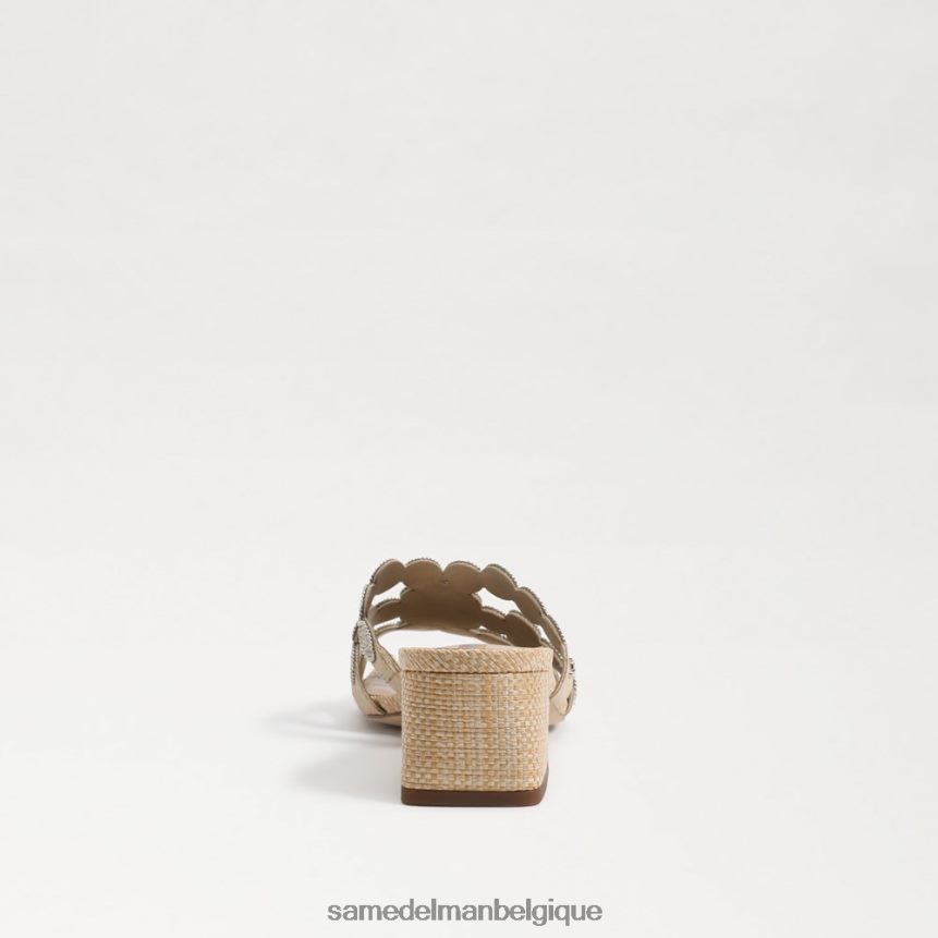 sandale d'hiver à talon bloc Sam Edelman femmes feuille d'or JZ0XZ0185 chaussure