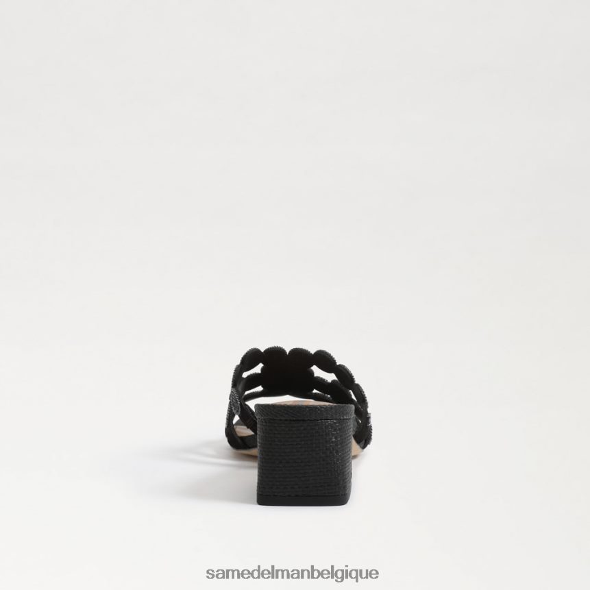 sandale d'hiver à talon bloc Sam Edelman femmes noir JZ0XZ0186 chaussure