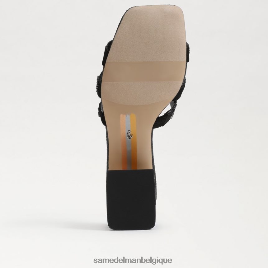 sandale d'hiver à talon bloc Sam Edelman femmes noir JZ0XZ0186 chaussure