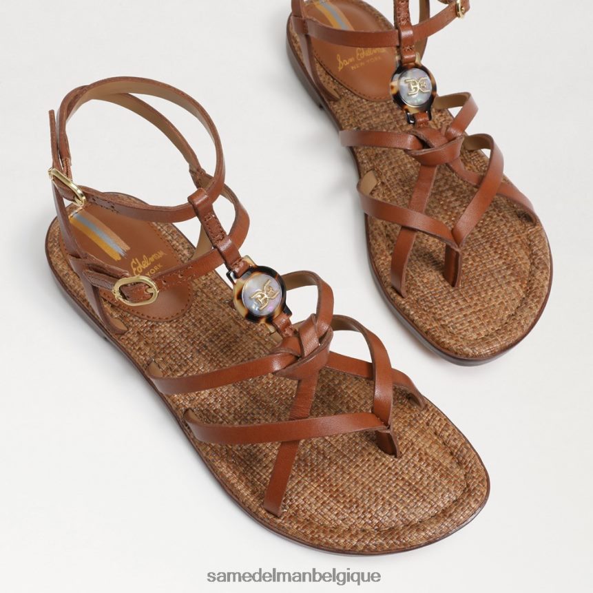 sandale de gladiateur gwen Sam Edelman femmes cognac riche JZ0XZ0247 chaussure