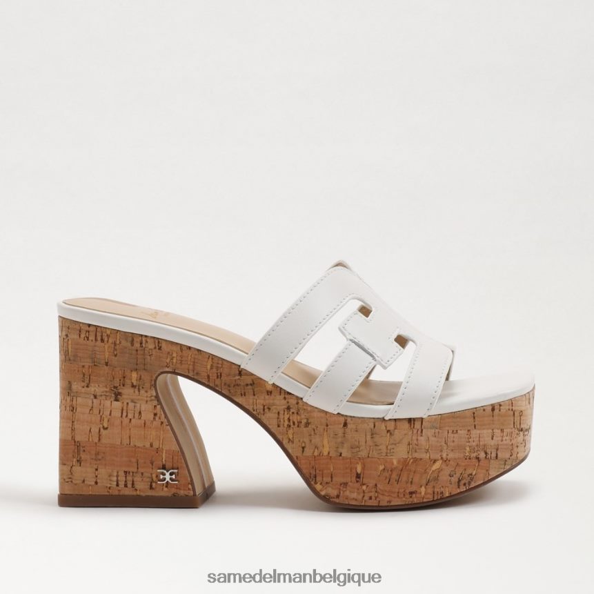 sandale de plate-forme de développement Sam Edelman femmes blanc brillant JZ0XZ0545 chaussure