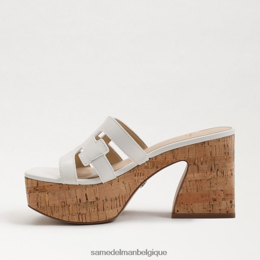 sandale de plate-forme de développement Sam Edelman femmes blanc brillant JZ0XZ0545 chaussure