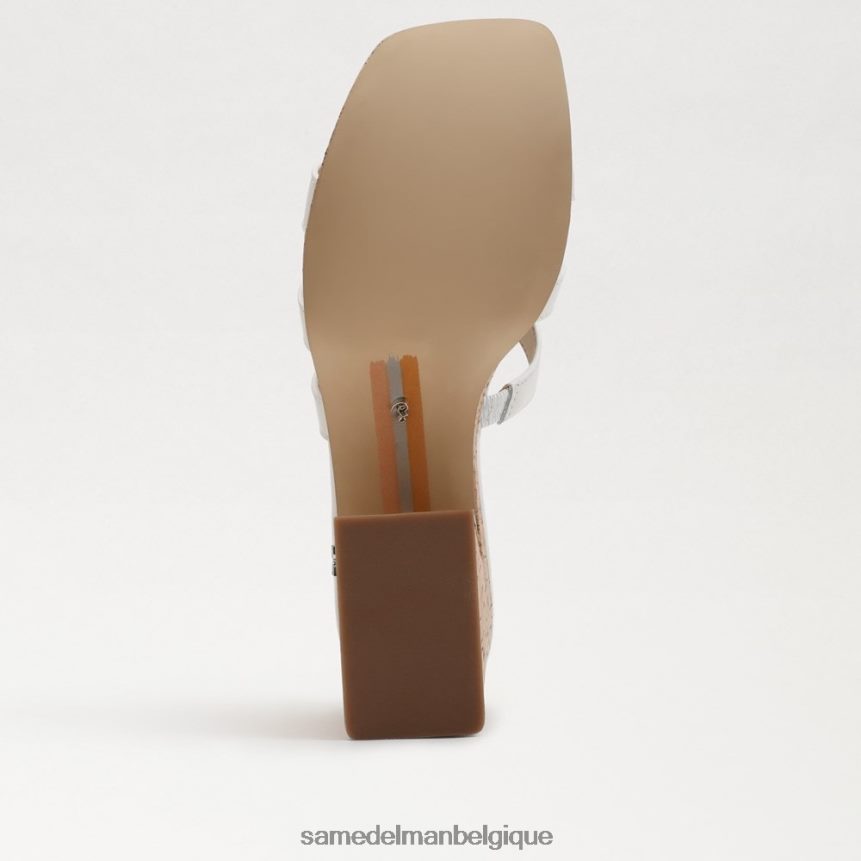 sandale de plate-forme de développement Sam Edelman femmes blanc brillant JZ0XZ0545 chaussure