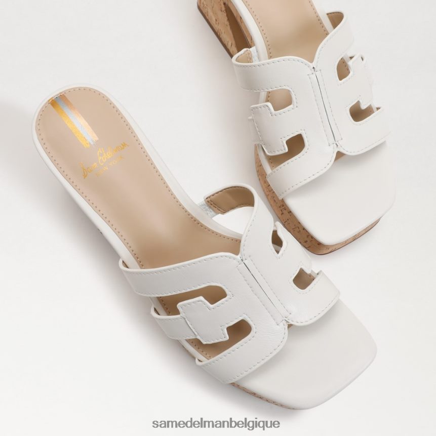 sandale de plate-forme de développement Sam Edelman femmes blanc brillant JZ0XZ0545 chaussure