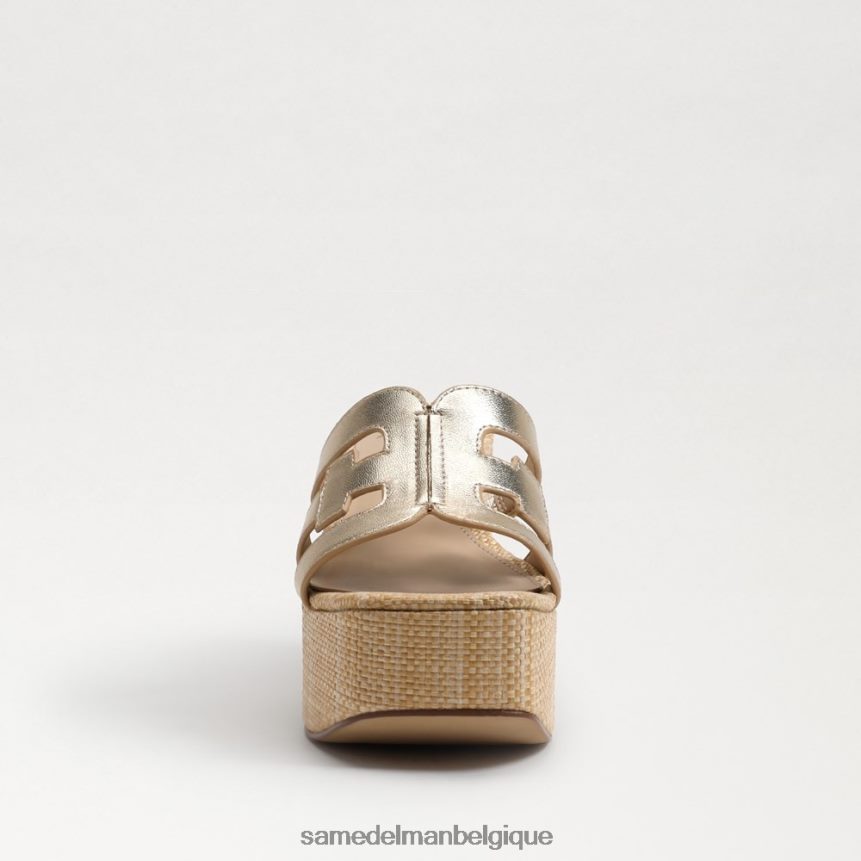 sandale de plate-forme de développement Sam Edelman femmes feuille d'or JZ0XZ0547 chaussure