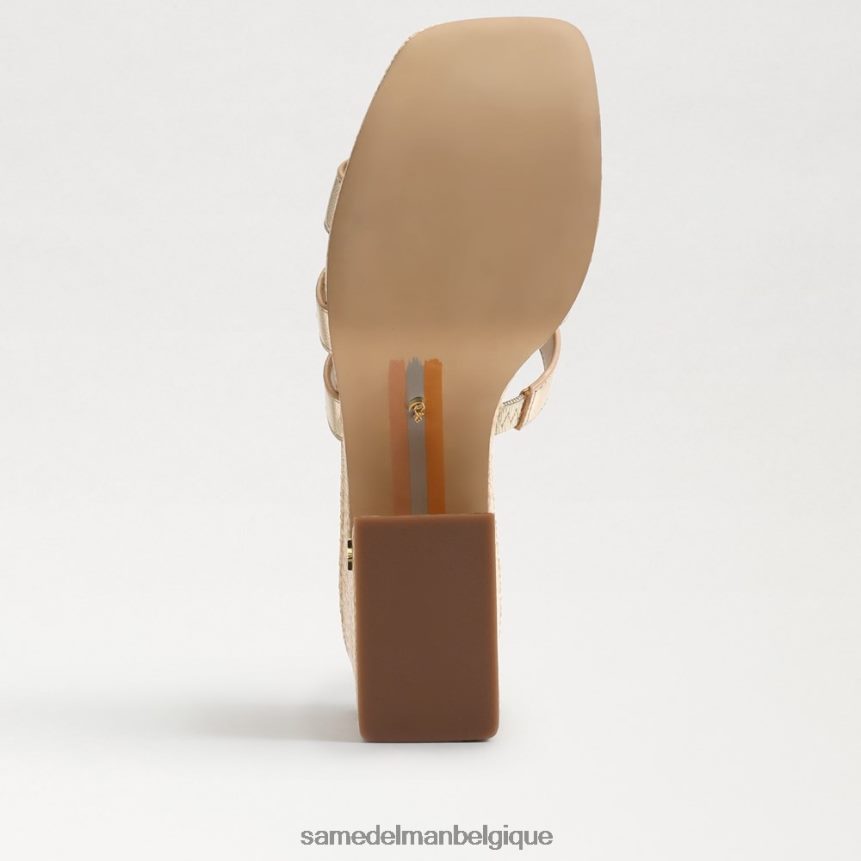 sandale de plate-forme de développement Sam Edelman femmes feuille d'or JZ0XZ0547 chaussure