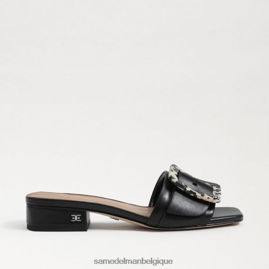sandale diacre Sam Edelman femmes Cuir noir JZ0XZ0419 chaussure