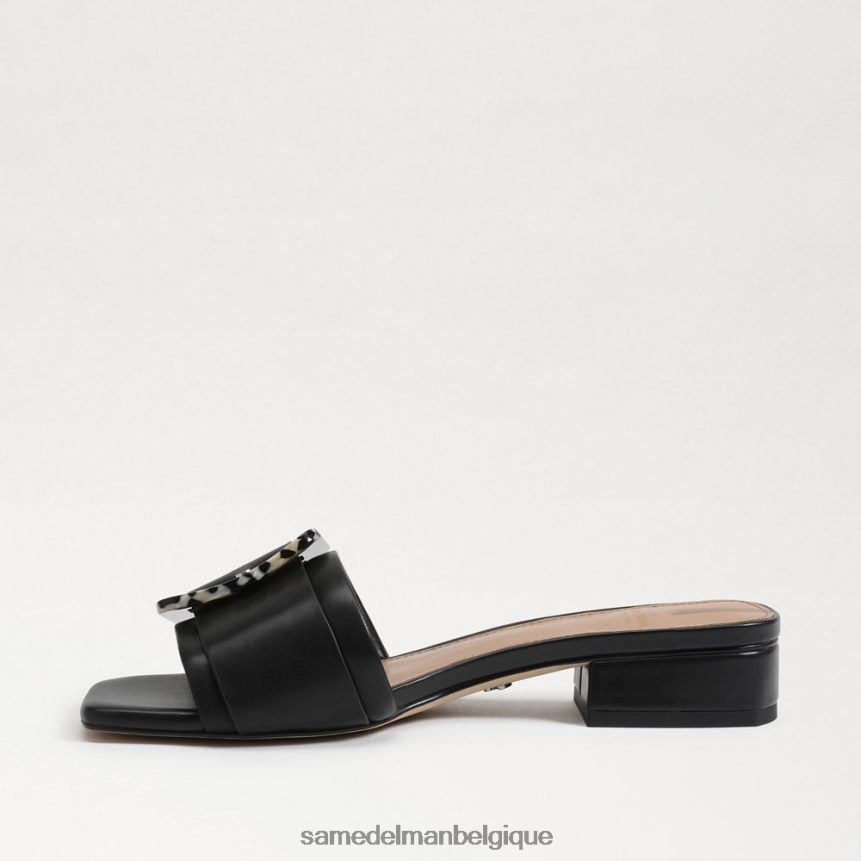 sandale diacre Sam Edelman femmes Cuir noir JZ0XZ0419 chaussure