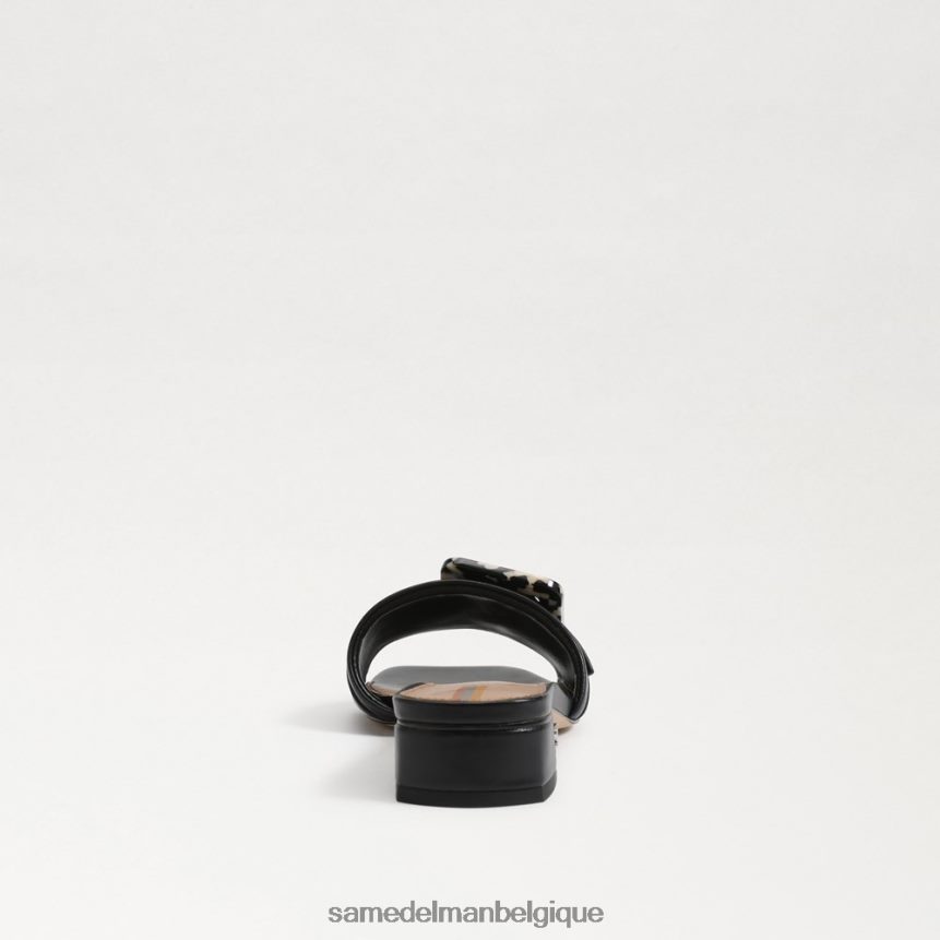 sandale diacre Sam Edelman femmes Cuir noir JZ0XZ0419 chaussure