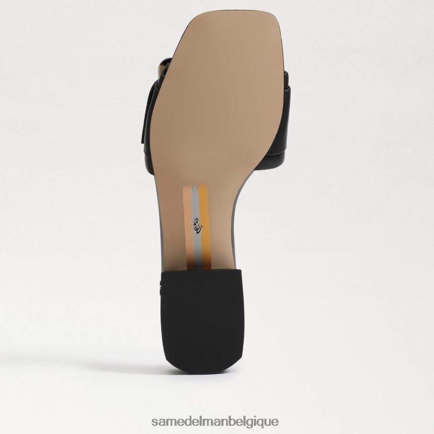 sandale diacre Sam Edelman femmes Cuir noir JZ0XZ0419 chaussure