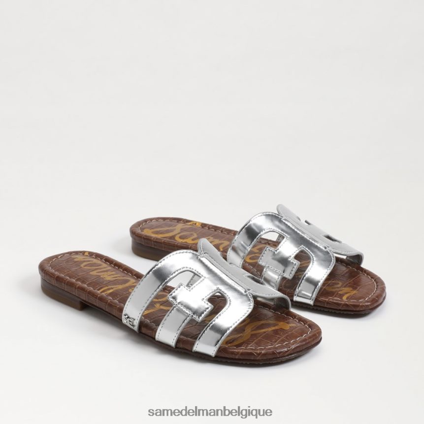 sandale à enfiler baie Sam Edelman femmes argent doux JZ0XZ016 chaussure