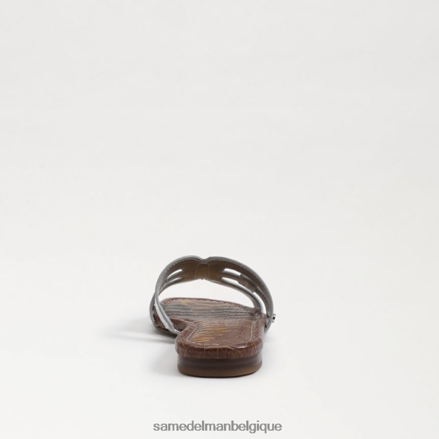 sandale à enfiler baie Sam Edelman femmes argent doux JZ0XZ016 chaussure