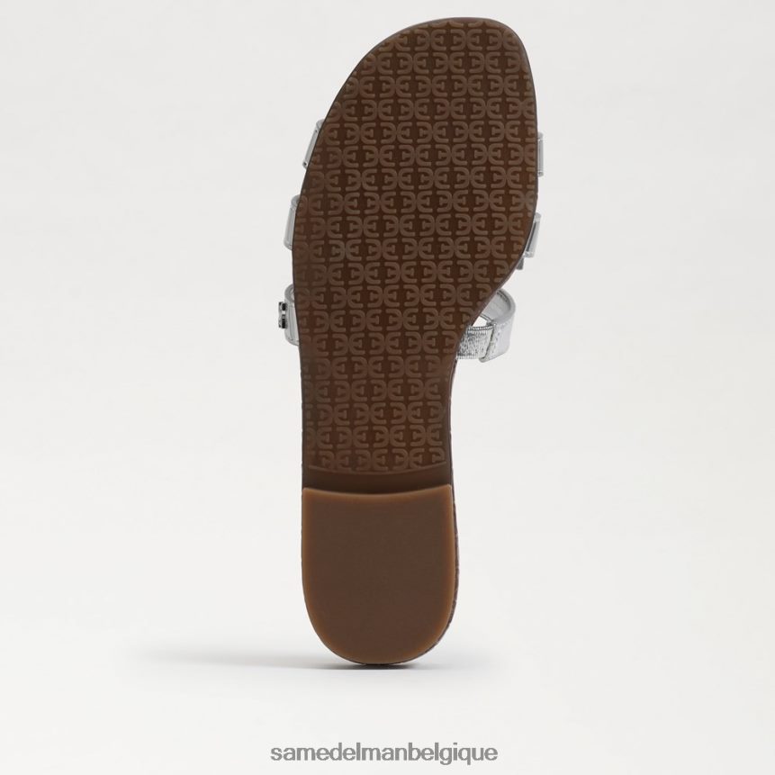 sandale à enfiler baie Sam Edelman femmes argent doux JZ0XZ016 chaussure