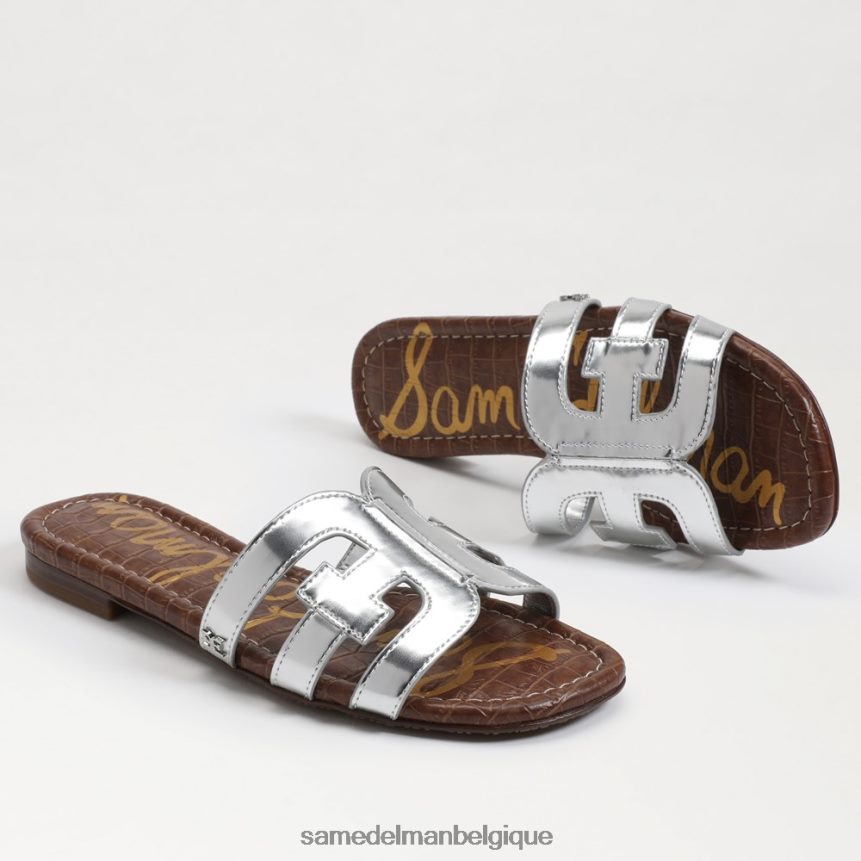sandale à enfiler baie Sam Edelman femmes argent doux JZ0XZ016 chaussure