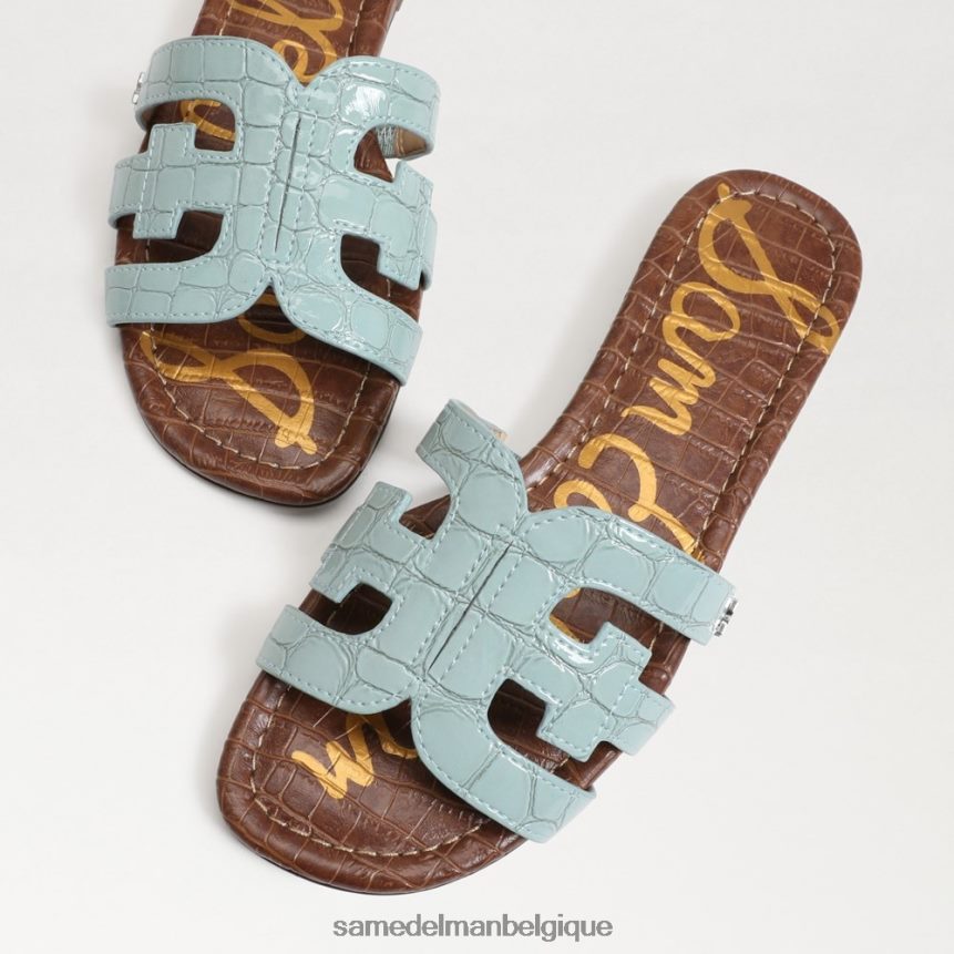 sandale à enfiler baie Sam Edelman femmes bleu écume de mer JZ0XZ06 chaussure