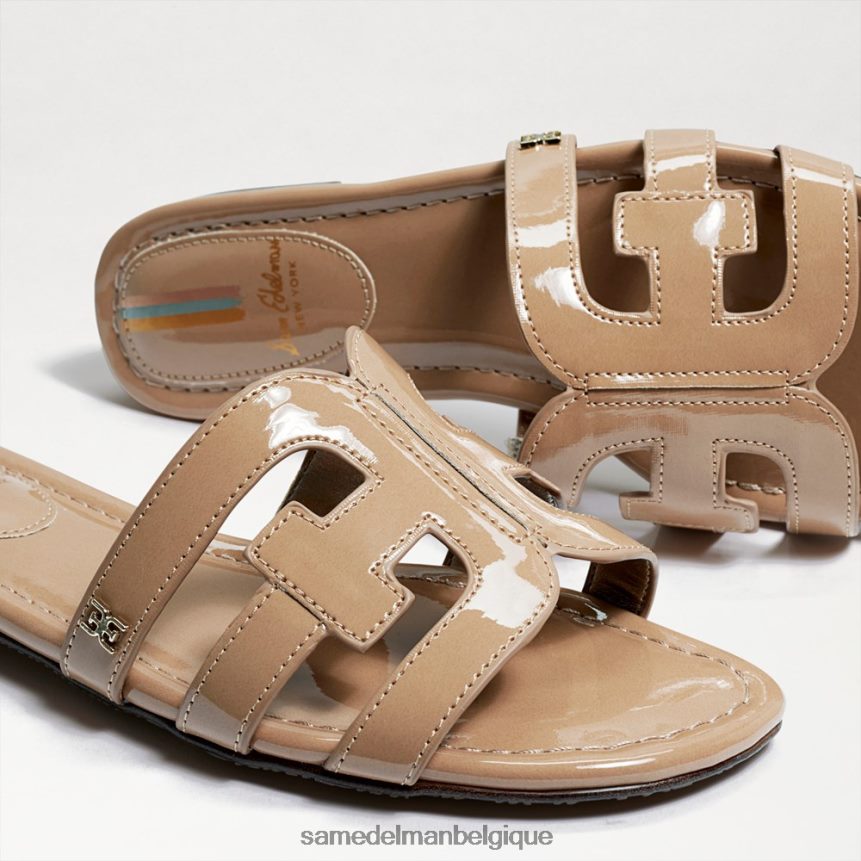 sandale à enfiler baie Sam Edelman femmes brevet d'amande JZ0XZ0378 chaussure