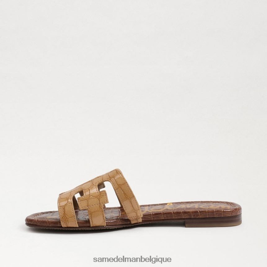 sandale à enfiler baie Sam Edelman femmes bronzage chamois JZ0XZ018 chaussure