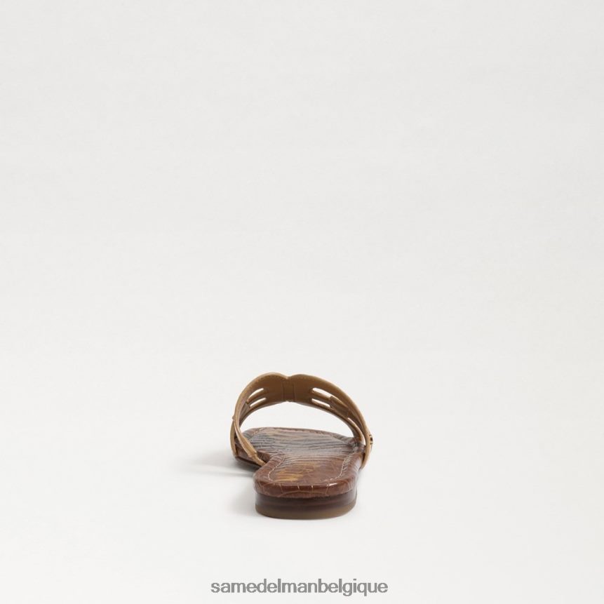 sandale à enfiler baie Sam Edelman femmes bronzage chamois JZ0XZ018 chaussure