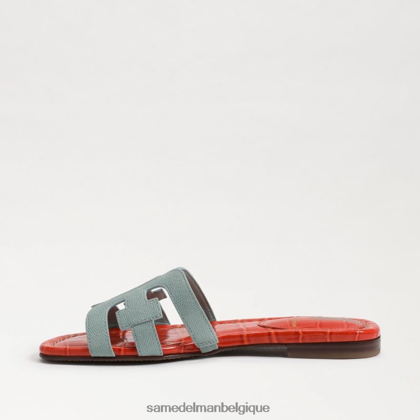 sandale à enfiler baie Sam Edelman femmes coquelicot bleu marée/orange JZ0XZ09 chaussure