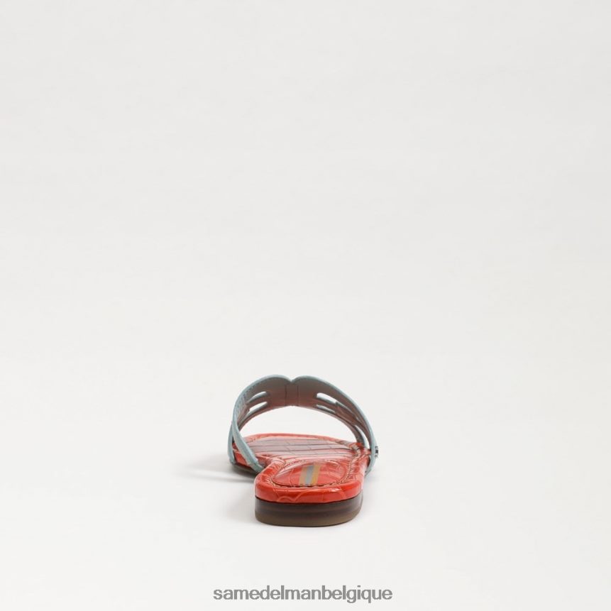 sandale à enfiler baie Sam Edelman femmes coquelicot bleu marée/orange JZ0XZ09 chaussure