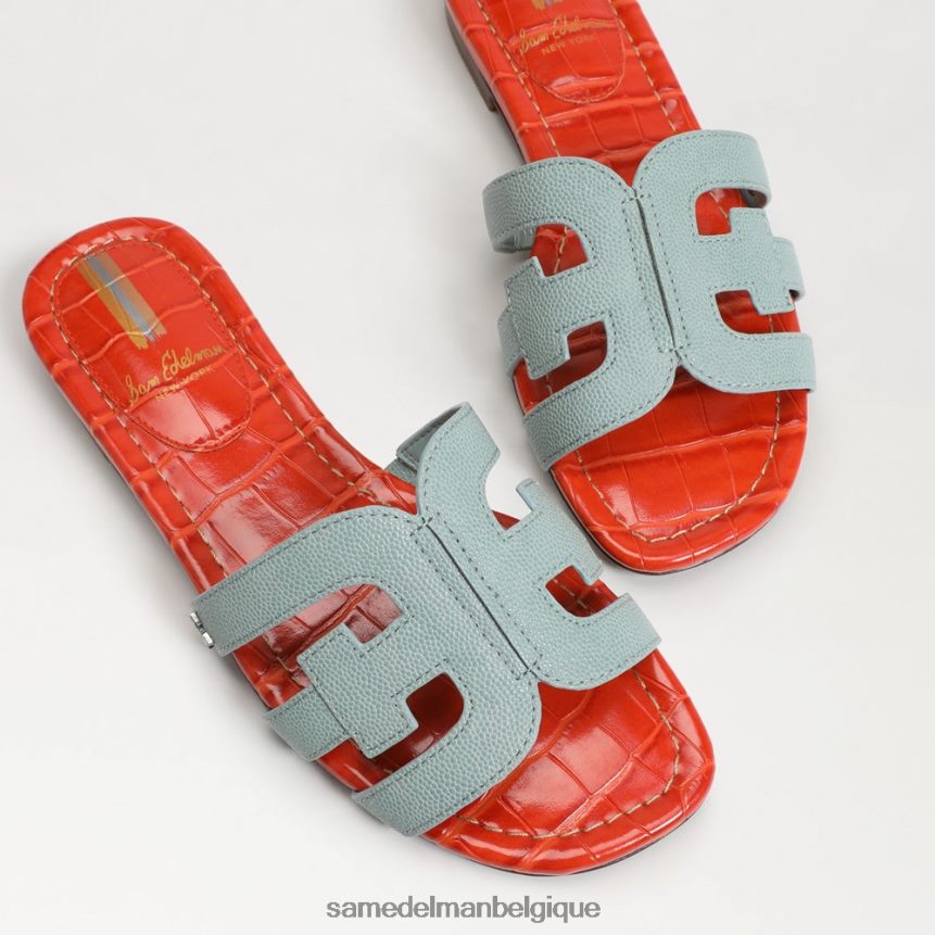sandale à enfiler baie Sam Edelman femmes coquelicot bleu marée/orange JZ0XZ09 chaussure