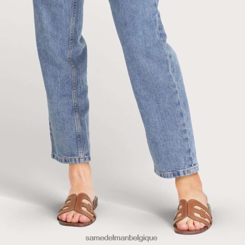 sandale à enfiler baie Sam Edelman femmes cuir de selle JZ0XZ014 chaussure