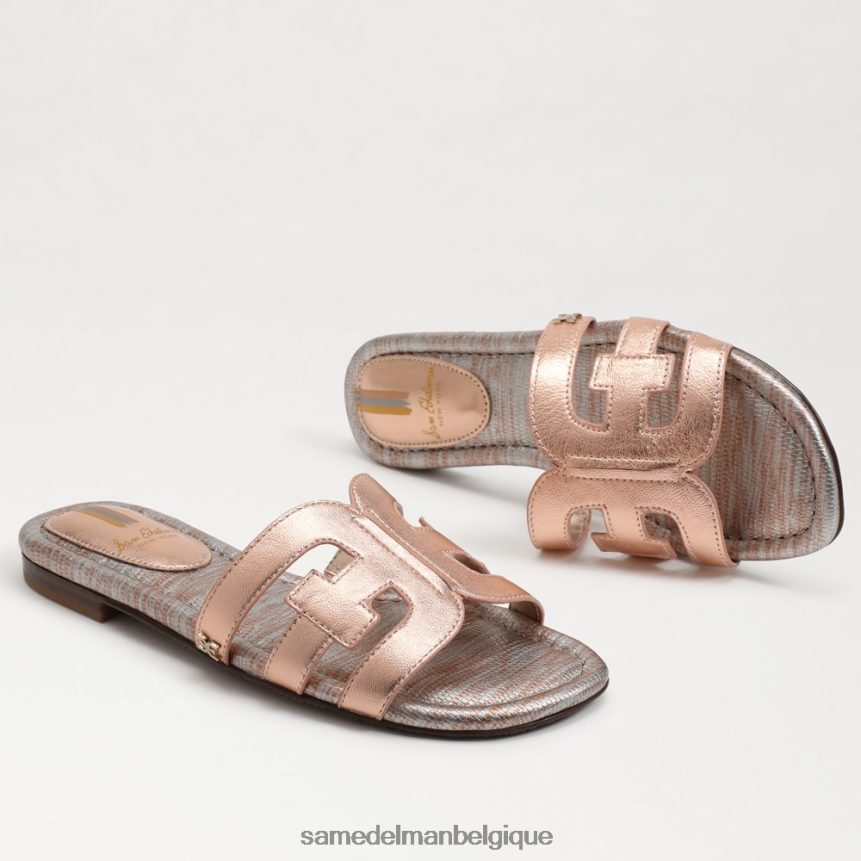 sandale à enfiler baie Sam Edelman femmes or rose JZ0XZ017 chaussure