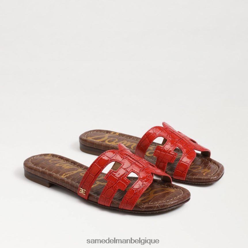 sandale à enfiler baie Sam Edelman femmes rouge terre cuite JZ0XZ023 chaussure