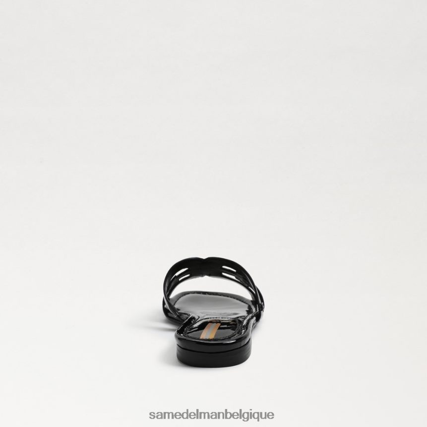 sandale à enfiler baie Sam Edelman femmes vernis noir JZ0XZ0379 chaussure